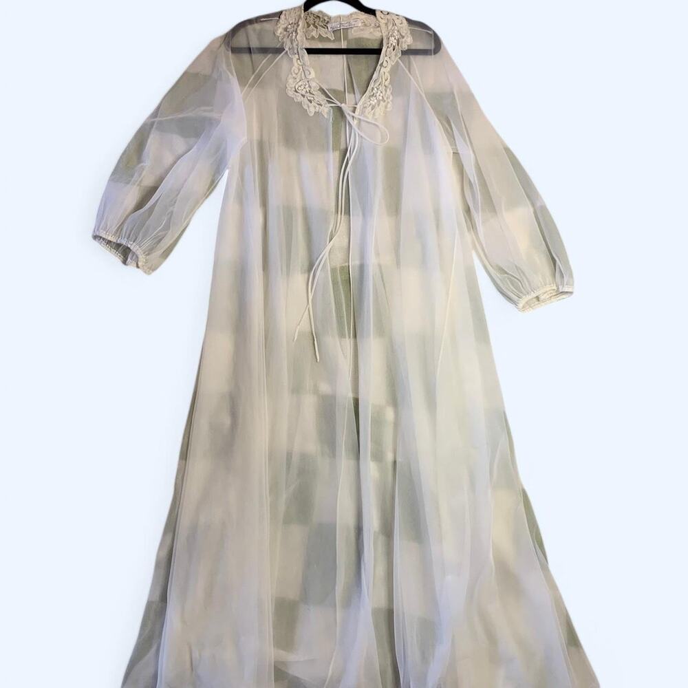 White and cream sheer